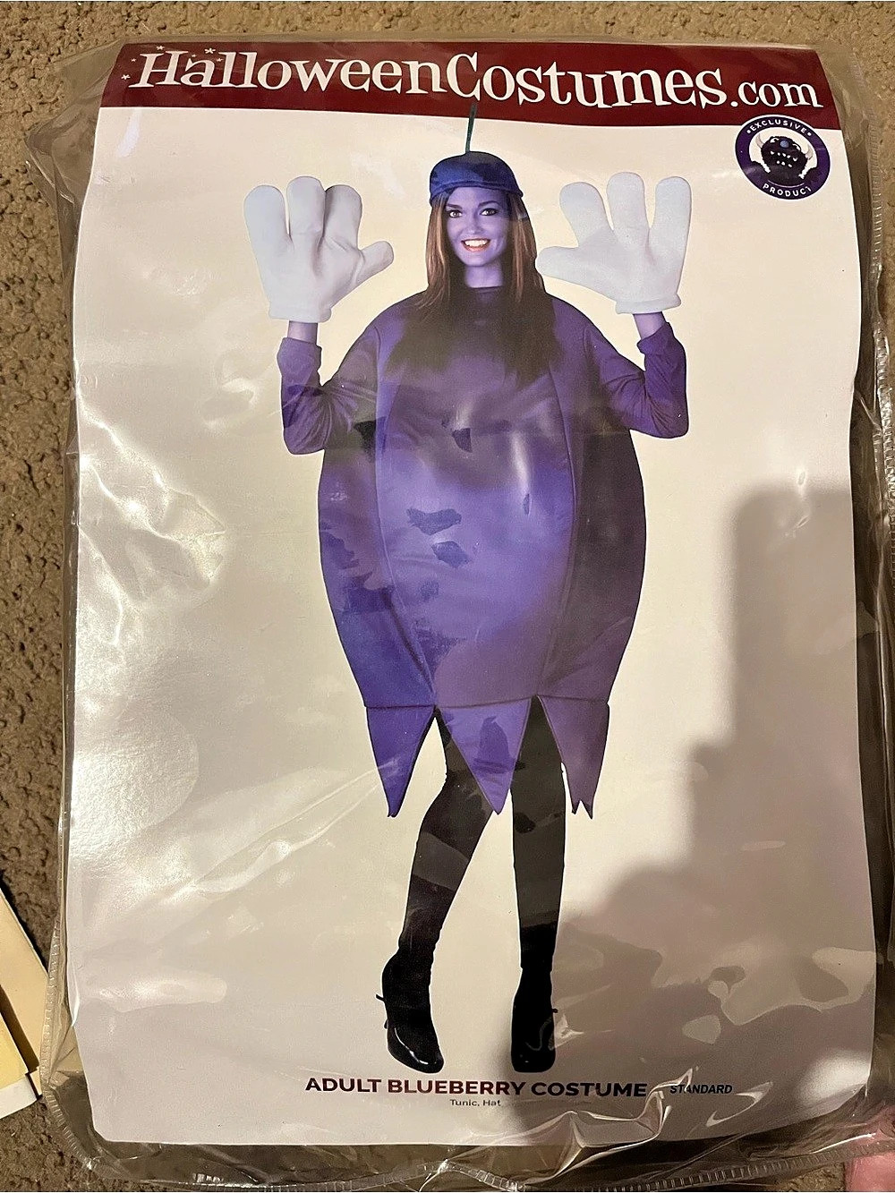 HalloweenCostumes.com Adult Blueberry Costume Purple…NEW